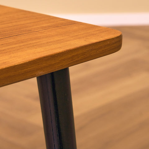 Swedish side table with magazine shelf in teak by Bröderna Miller AB, Bankeryd