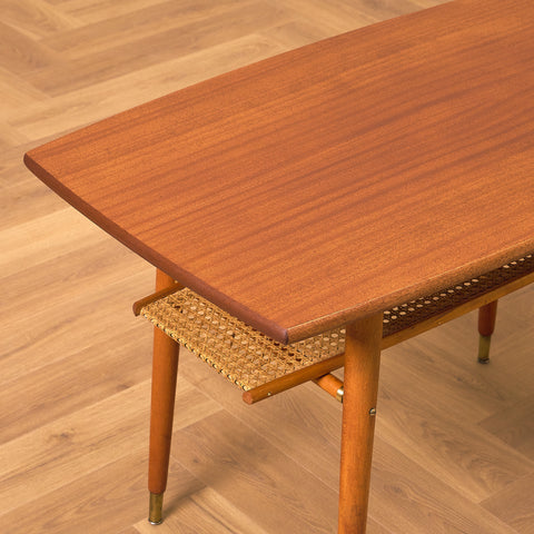 Swedish coffee table in mahogany by Svensk Möbelindustri