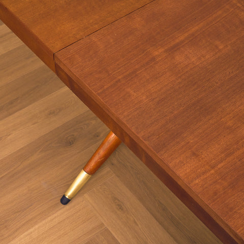 Swedish dining table in mahogany by David Rosén for Nordiska Kompaniet, model 'Napoli'