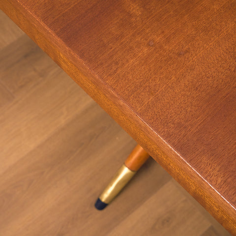 Swedish dining table in mahogany by David Rosén for Nordiska Kompaniet, model 'Napoli'