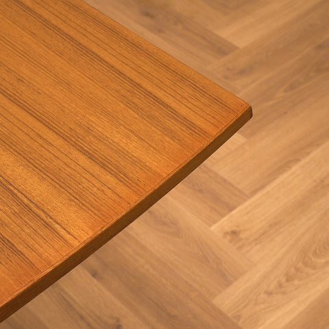 Swedish foldable coffee table / dining table in teak