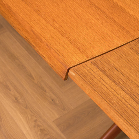 Swedish foldable coffee table / dining table in teak