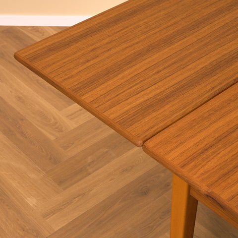 Swedish dining table in teak