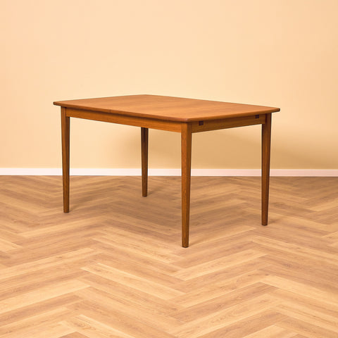 Swedish rectangular dining table in teak