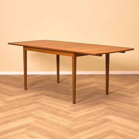 Swedish rectangular dining table in teak