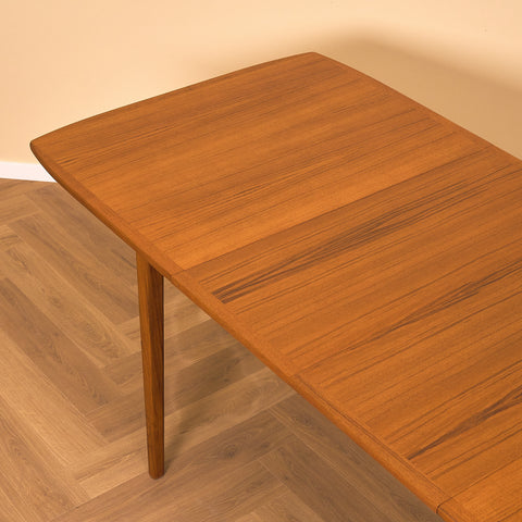 Swedish rectangular dining table in teak
