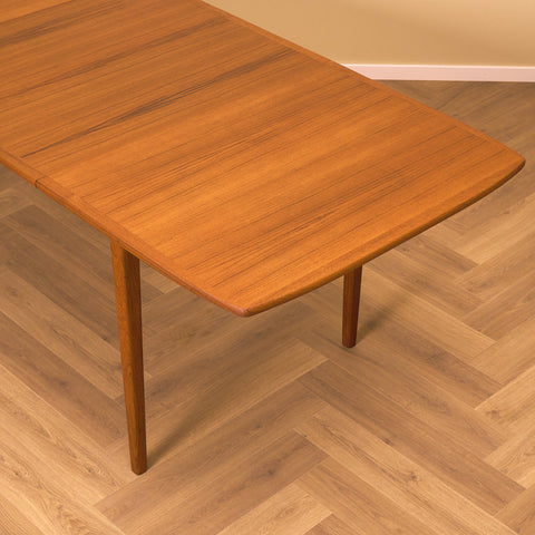 Swedish rectangular dining table in teak