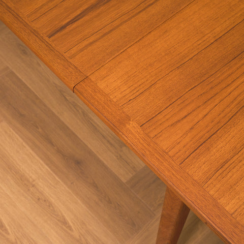 Swedish rectangular dining table in teak