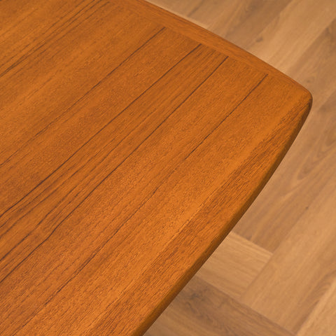 Swedish rectangular dining table in teak