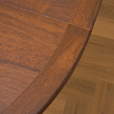 Swedish round dining table in walnut by Nils Jonsson for Troeds