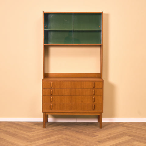 Swedish bookshelf in teak by Bertil Fridhagen for Bodafors