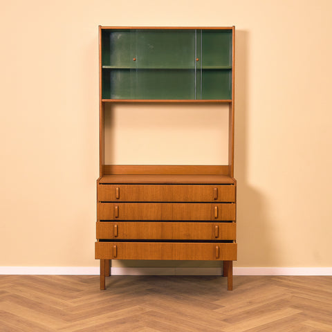 Swedish bookshelf in teak by Bertil Fridhagen for Bodafors