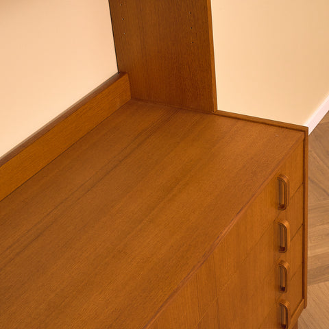 Swedish bookshelf in teak by Bertil Fridhagen for Bodafors