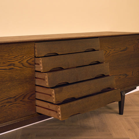 Danish sideboard in oak by Henry Rosengren Hansen for Skovby