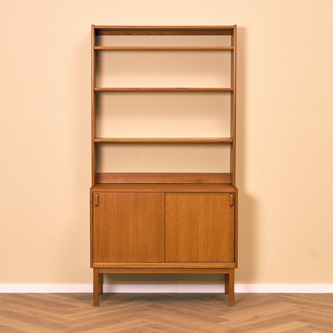 Swedish bookshelf in teak by Bertil Fridhagen for Bodafors