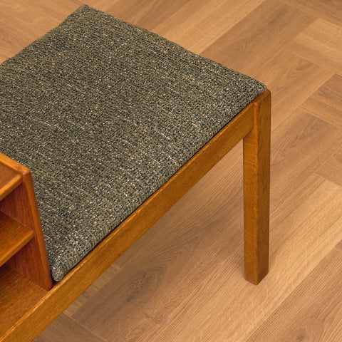 Hall bench in teak and oak