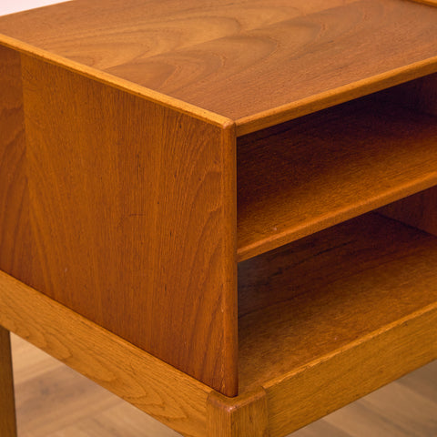 Hall bench in teak and oak