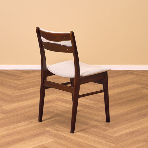 Danish dining chairs in teak and beech by Findahl
