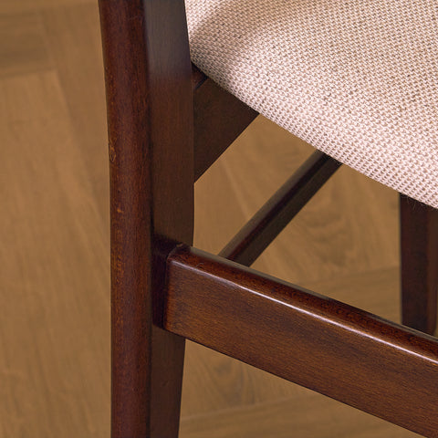 Danish dining chairs in teak and beech by Findahl