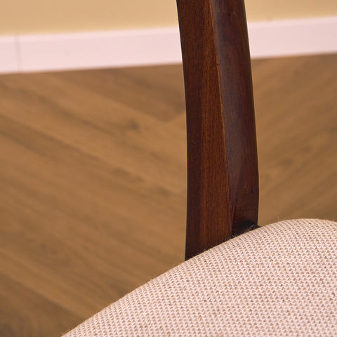 Danish dining chairs in teak and beech by Findahl