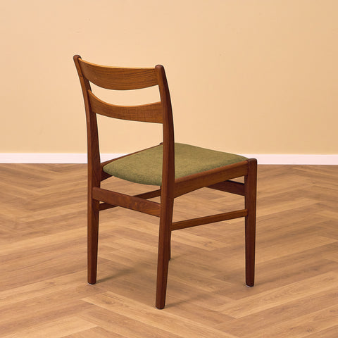 Swedish dining chairs in teak