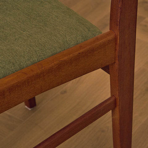 Swedish dining chairs in teak