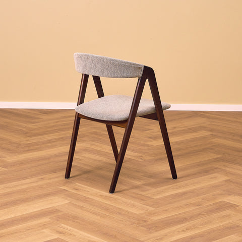Danish set of 4 dining chairs in walnut by Sax Møbler