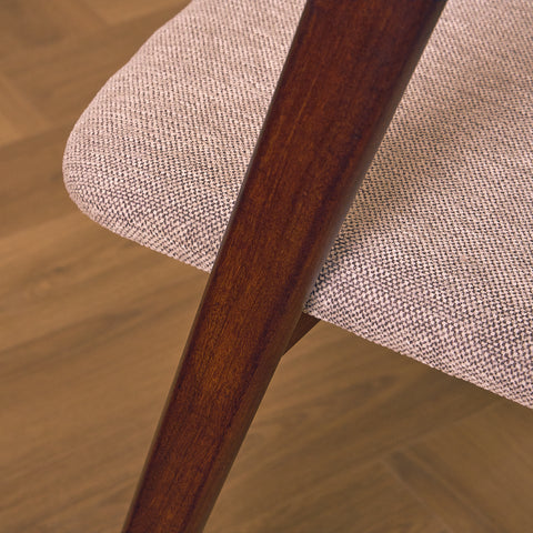 Danish set of 4 dining chairs in walnut by Sax Møbler