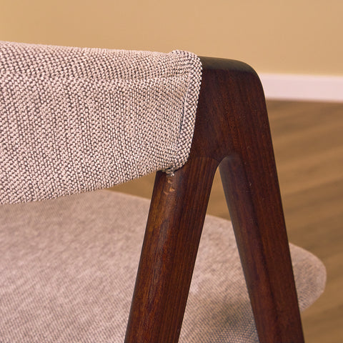 Danish set of 4 dining chairs in walnut by Sax Møbler