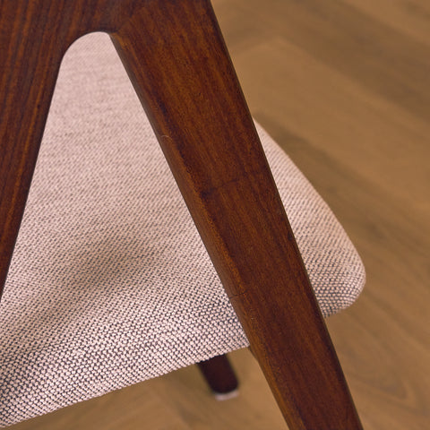Danish set of 4 dining chairs in walnut by Sax Møbler