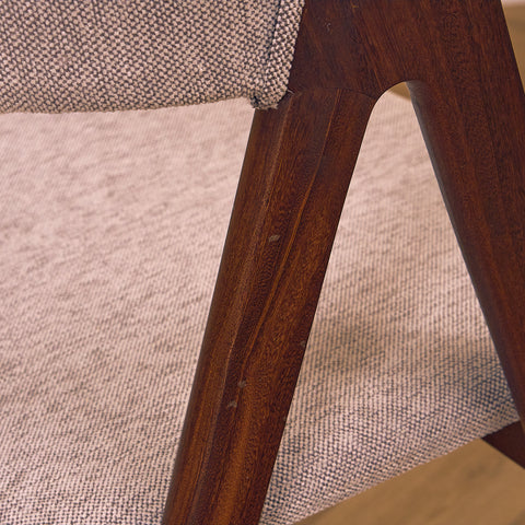 Danish set of 4 dining chairs in walnut by Sax Møbler