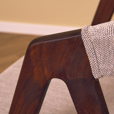 Danish set of 4 dining chairs in walnut by Sax Møbler