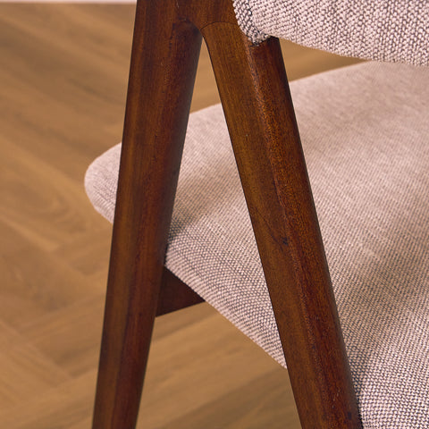 Danish set of 4 dining chairs in walnut by Sax Møbler
