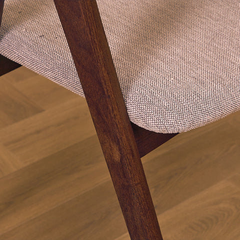 Danish set of 4 dining chairs in walnut by Sax Møbler