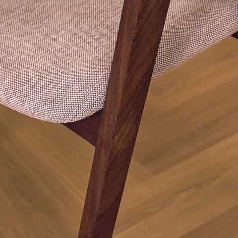 Danish set of 4 dining chairs in walnut by Sax Møbler