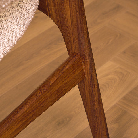 Danish dining chairs in walnut by Erik Buch, model 89