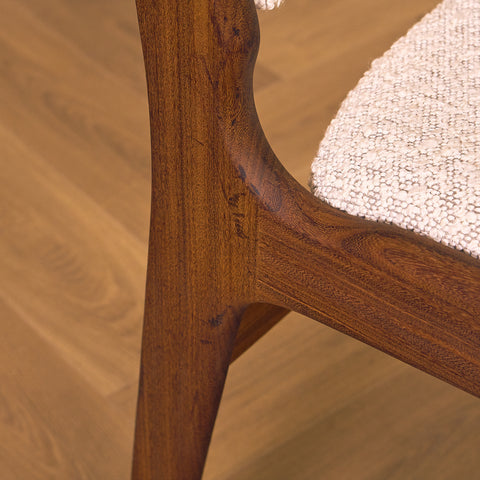 Danish dining chairs in walnut by Erik Buch, model 89