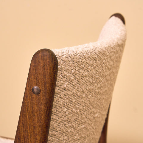 Danish dining chairs in walnut by Erik Buch, model 89