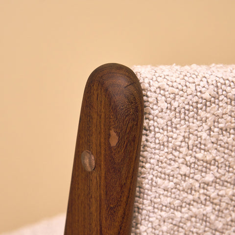 Danish dining chairs in walnut by Erik Buch, model 89