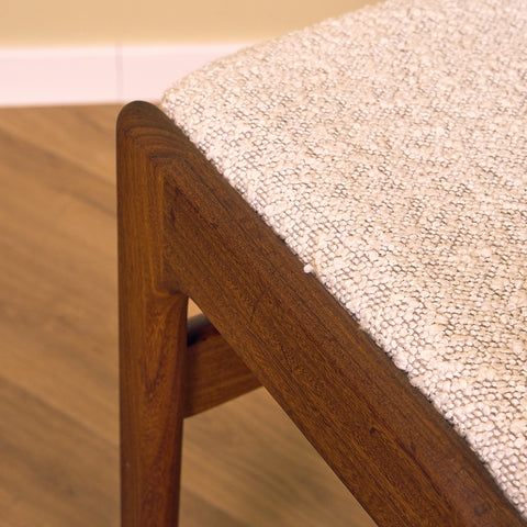 Danish dining chairs in walnut by Erik Buch, model 89