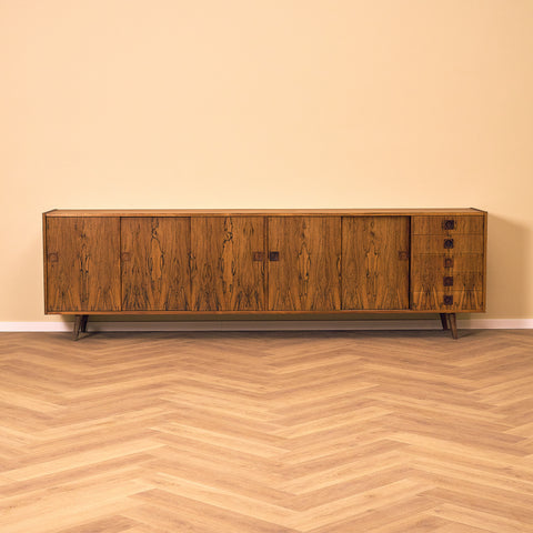 Large Danish sideboard in Santos rosewood & mahogany