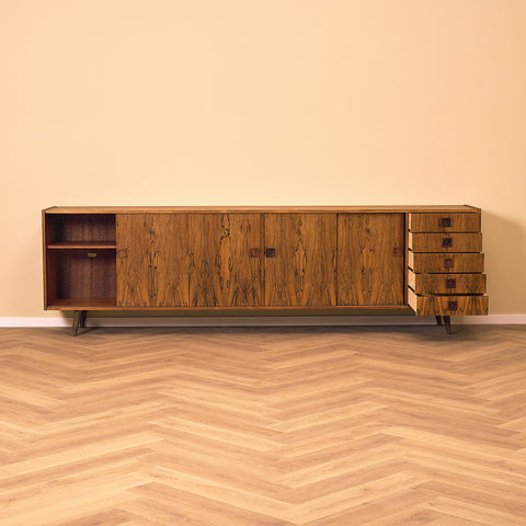 Large Danish sideboard in Santos rosewood & mahogany