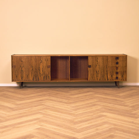 Large Danish sideboard in Santos rosewood & mahogany
