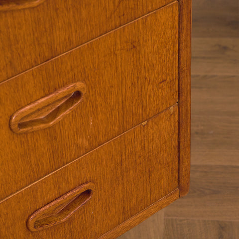 Swedish writing desk in teak and beech