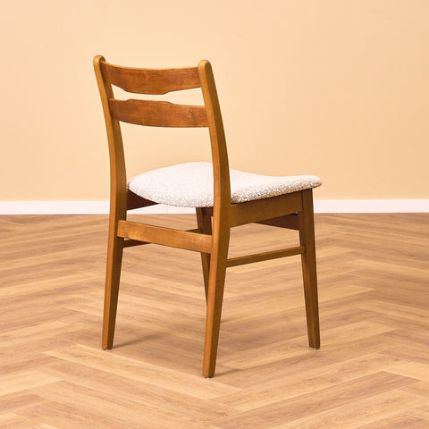 Danish dining chairs in teak and beech by Findahl