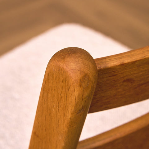 Danish dining chairs in teak and beech by Findahl