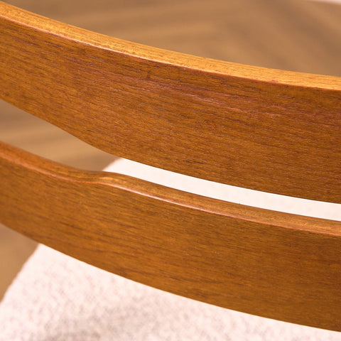Danish dining chairs in teak and beech by Findahl