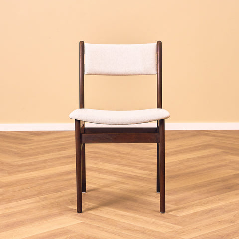 Danish dining chairs in teak and beech by Findahl