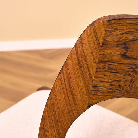 Danish set of 4 dining chairs in Santos rosewood 'model 71' by Niels O. Moller