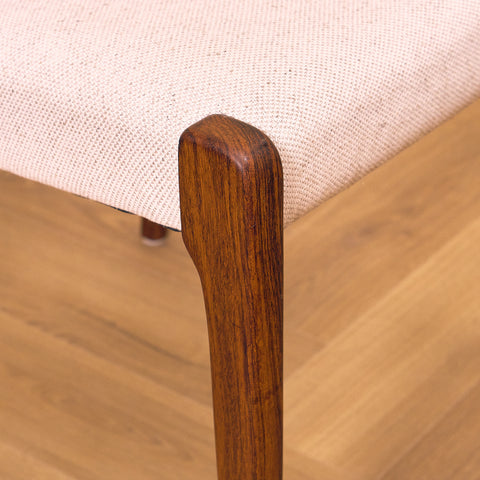 Danish set of 4 dining chairs in Santos rosewood 'model 71' by Niels O. Moller